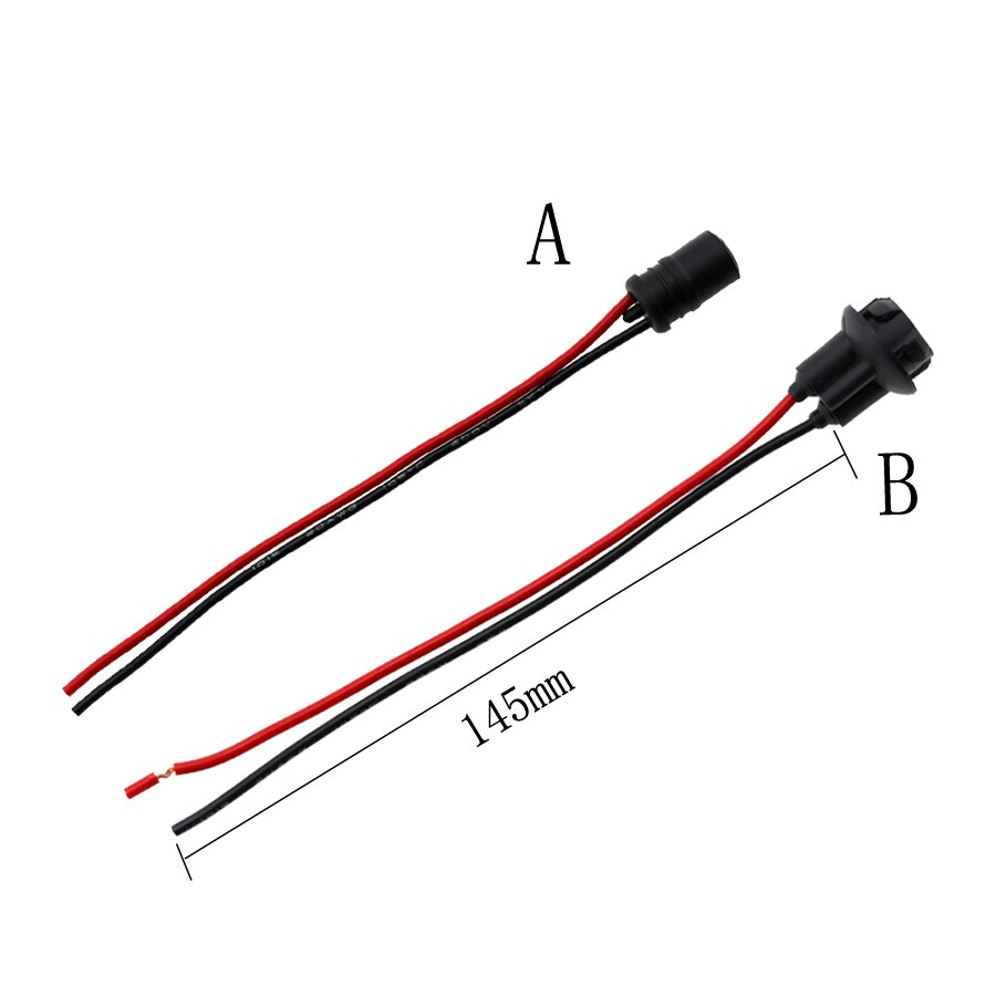 Yccpauto  t10 w5w lamphållare glödlampor adapter sockel led ljus plast biltillbehör kontakt 4 st
