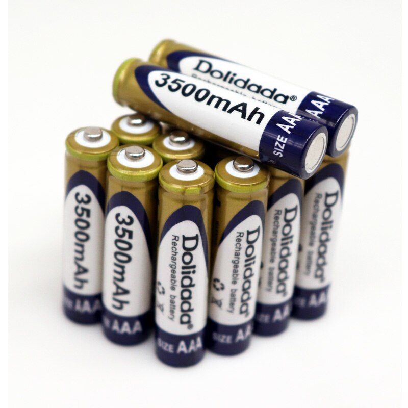 Dolidada-batería AAA de 1,2 V, pila aa recargable Ni-MH de 3500mAh para reproductores de CD/MP3, antorchas, controles remotos