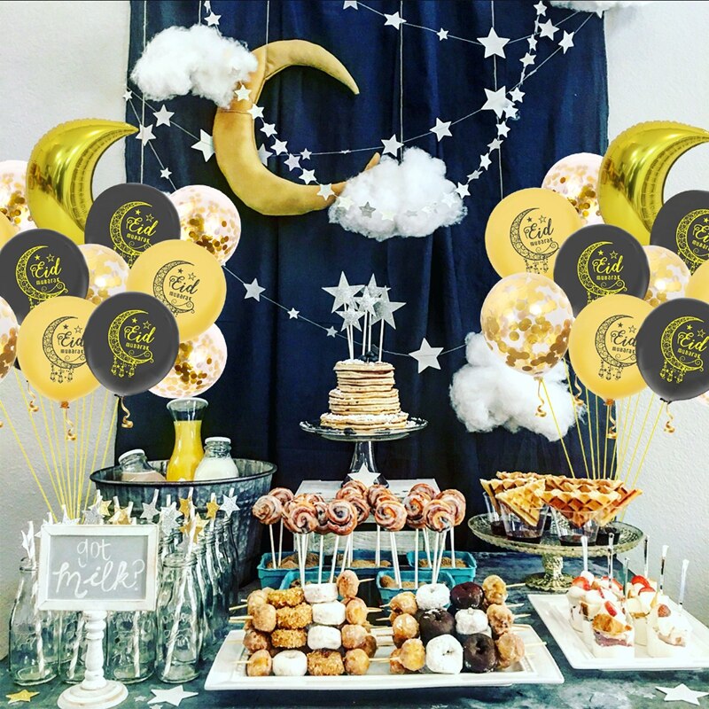 Fengrise Eid Mubarak Ballon Kareem Glücklich Ramadan Dekoration Muslim Islamischen Muslimischen Festival Ballon Ramadan Ballon Hilfe Mubarek