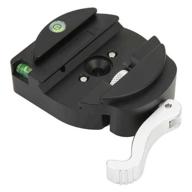Aluminum Alloy Quick Release Plate Clamp with Light for Arca Standard 1/4 inch Screw for SLR Camera Tripod Head Accessories