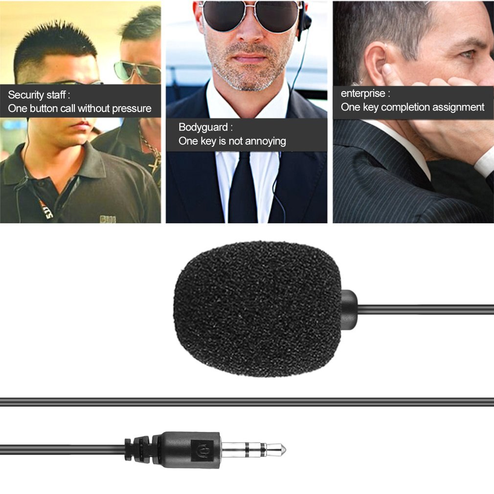 Microphone cravate portable externe à 3.5mm microphones mains libres mini filaires pour pc portable haut-parleur