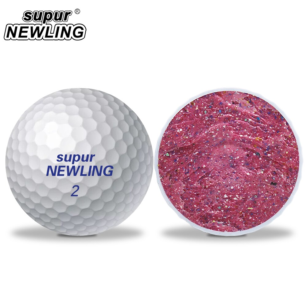 10 PCS Golf Balls Supur NEWLING Two Layers Supur Long Distance Golf Distance Balls Game Ball