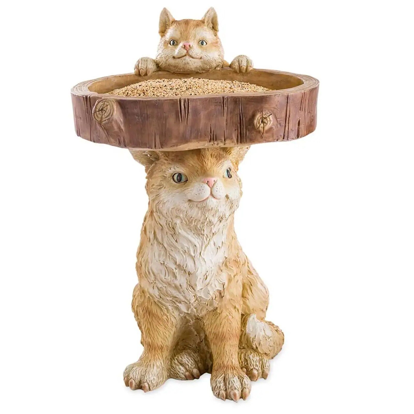 40# Tree Birdbath Resin Polyresin Antique Garden Bird Bath For Yard Garden Decor Statues Vintage Sculptures Décoration De Jardin