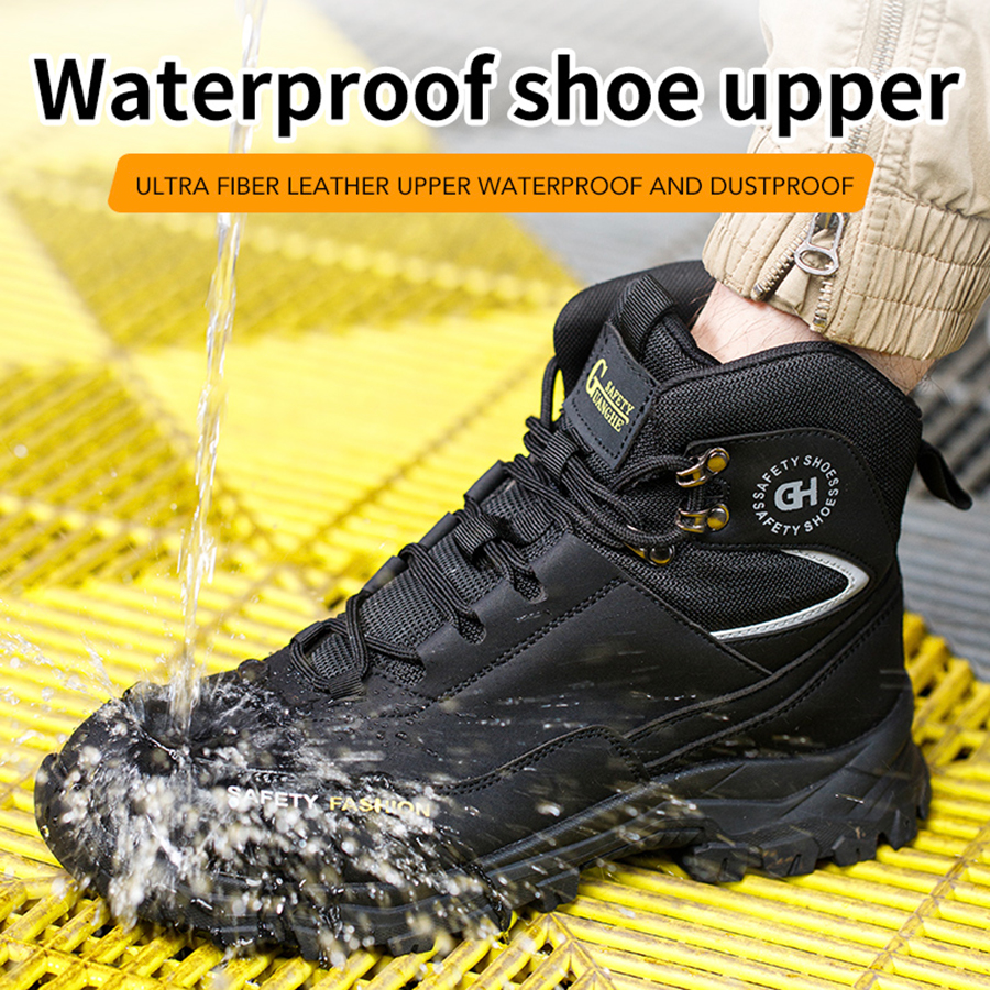Pannensichere, rutschfeste Arbeits-Wandererstiefel, Lagerbier-Sicherheitsschuhe, leichte Anti-zerschlagen-Stiefel, Schutz-Sicherheitsschuh für Herren