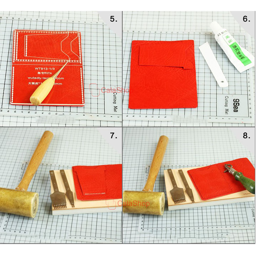 1 Stks/partij Acryl Portemonnee Lederen Template Model Voor Thuis Handwerk Leer Craft Patroon Gereedschap Accessoire Purse DIY WT913