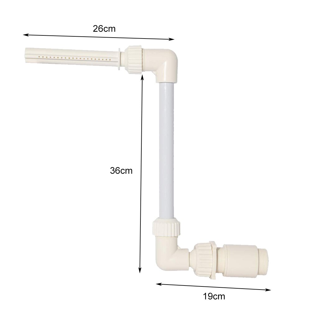 Indoor Outdoor Swimming Pool Fountain Kit PVC 1.5 Inch Pool Interfaces Adjustable Sprinklers Waterfall Fountain Practical Tools