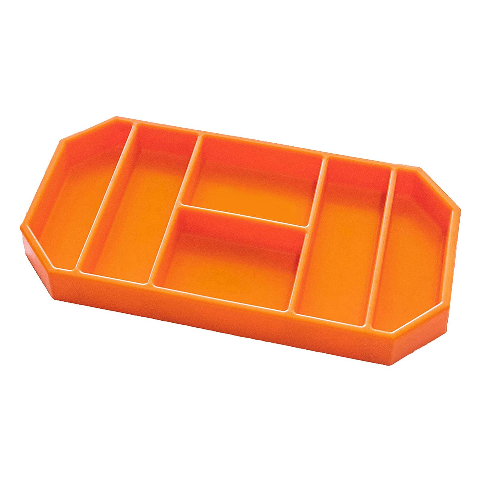 Auto Non-slip Flexible Tool Holder Box Organizer Tray With Handle Silicone Ultra Durabl Workshop Repair Car Tools Storage Tray: Orange Small