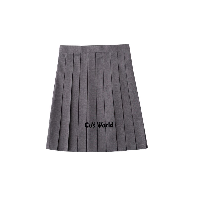 Grijs wit zomer marineblauw matrozenpak tops rokken jk middelbare school uniform klas uniform studenten kleding: 42cm rokken / Xxl