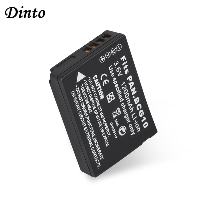 DINTO 1200 mah DMW-BCG10 DMWBCG10 DMW BCG10 BCG10E Camera Batterij voor Panasonic Lumix DMC-3D1 DMC-TZ7 DMC-TZ8 DMC-TZ10 DMC-TZ18