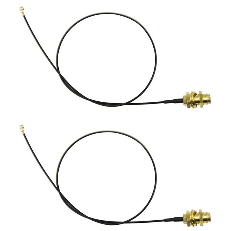 2 x 6dBi 2.4GHz 5GHz double bande antenne WiFi RP-SMA + 2x35cm U.fl / IPEX câble
