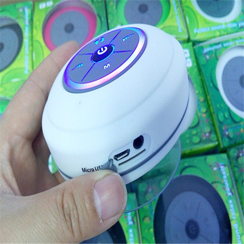 Altavoz inalámbrico portátil Mini Q9 impermeable Bluetooth sonido de música Carro de agua altavoces resistentes baño ducha Bar PK A9