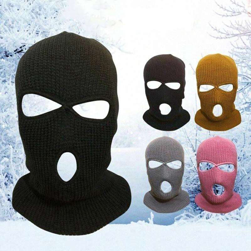 unisex Warme Gesicht Masken Volle Gesicht Abdeckung Maske Drei 3 See Sturmhaube betroffen Hütte Winter strecken Schnee Maske Mütze Hütte halloween Kappe