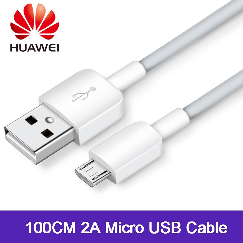 HUAWEI – câble Micro USB 2A Original de 100CM, pour recharge rapide, compatible avec huawei P7 P8 P9 Lite P10 Lite Mate 7 8 S Honor 6X 7A C 5X 5A: Default Title