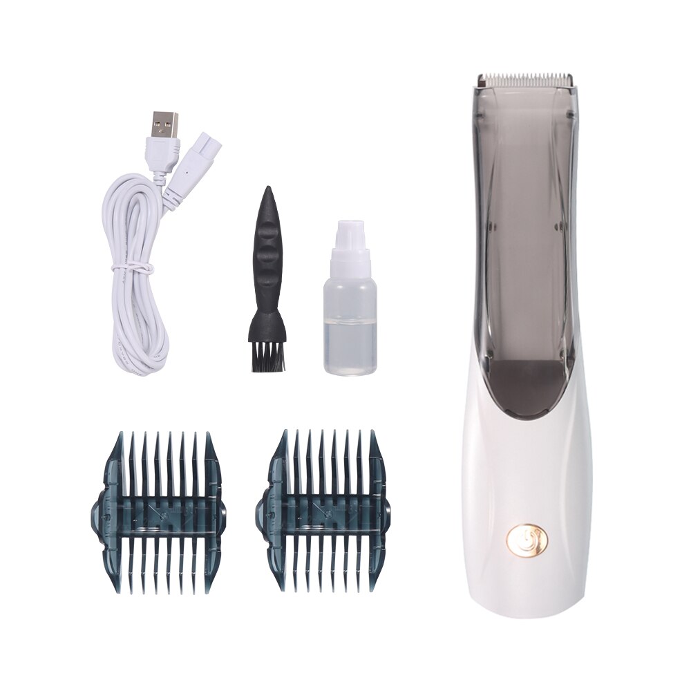 Vacuum Pet Clipper Rechargeable Three Modes Mute Hair Cutter With Detachable Blade And Two Combs Vacuum Pet Clipper Pet