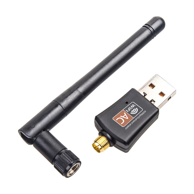 USB Wifi Adapter 5.8GHz+2.4GHz Wi-fi Receiver High Speed 600Mbps Wi-fi Antenna Wireless PC Network Card 802.11ac