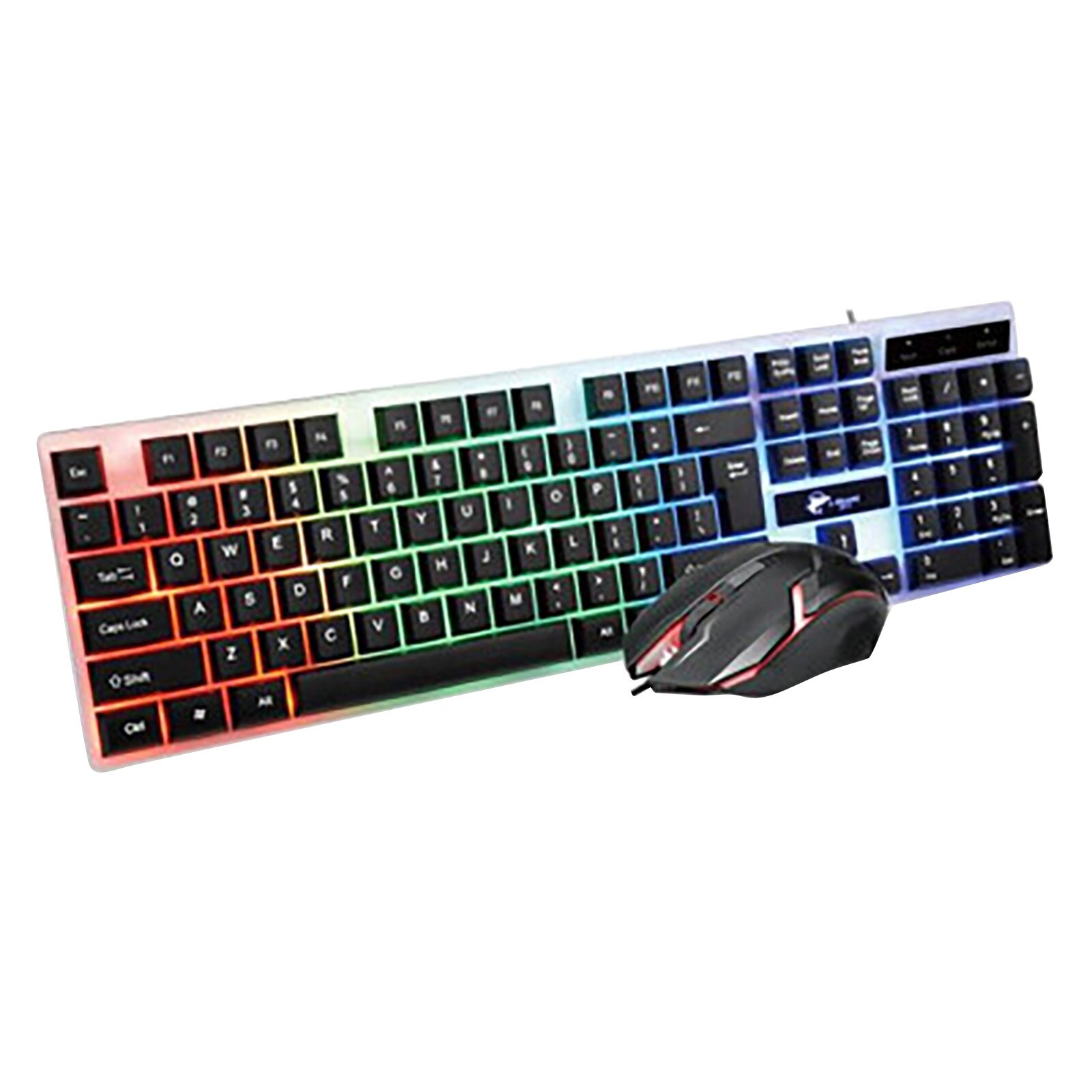 Gaming Keyboard And Mouse Wired T350 Rainbow Backlight Usb Ergonomic Gaming Keyboard And Mouse Set For Laptop Mecánicos: Default Title