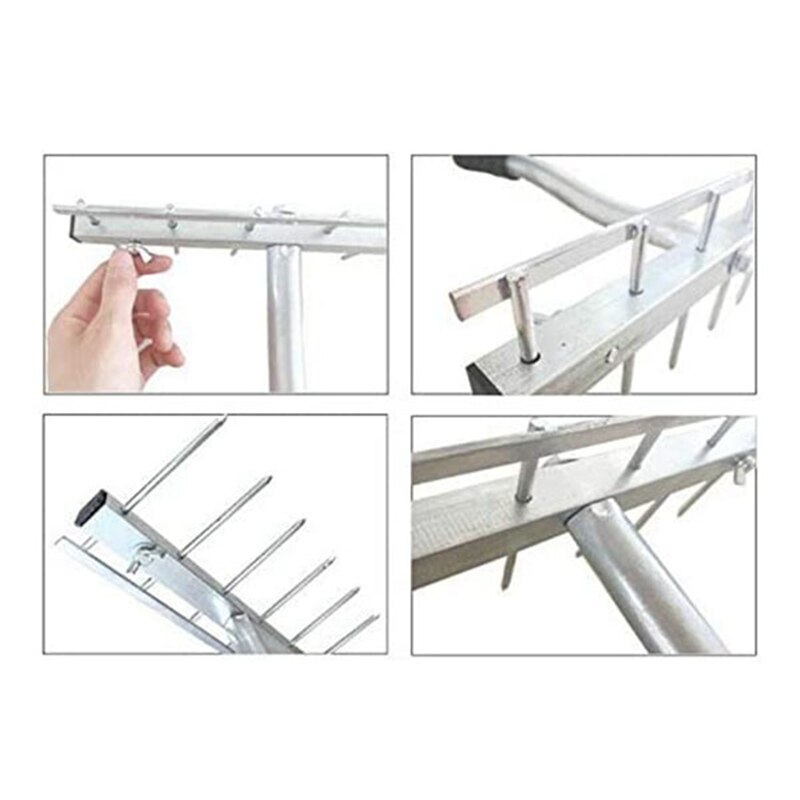 Tile Mortar Rake Tile Leveler Flat Sand Leveling for Floor Tiles Detachable Multifunction Paving Tool for Masons