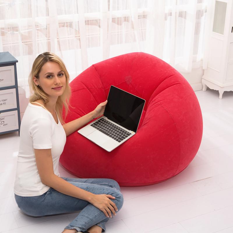 Bean Bag Chair Recliner Inflatable Lazy Sofa Living Room Couch Ultra Soft Washable Outdoor Comfortable Bedroom Home Decoration