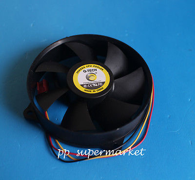 1pcs 92mm x 25mm 12V 3Pin Round Red Blade PC Intel AMD CPU Cooling Heatsink Fan