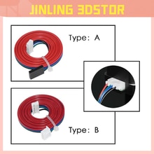 1m dupont-leitungs-zweiphasen 100cm xh2.54 4 -pin-  to 6- pin-klemmen-motoranschlusskabel für nema 42- schrittmotor
