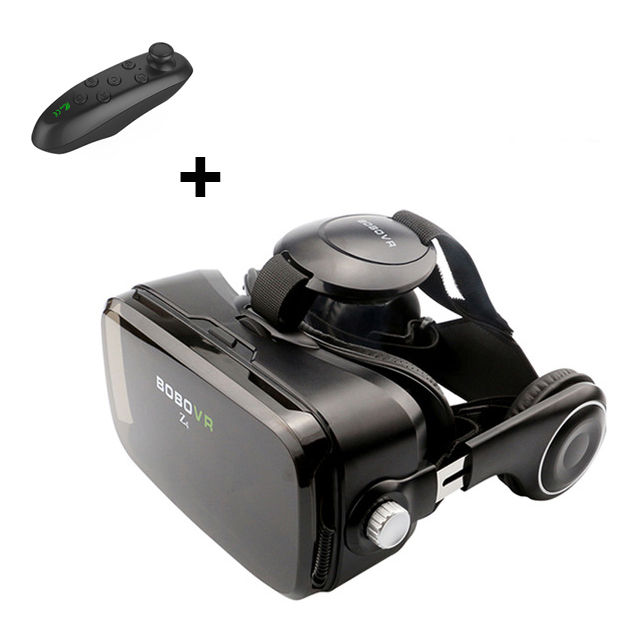 VR PARK 3D VR lunettes grand Angle plein écran réalité virtuelle pour Smartphone Android IOS lunettes Len avec contrôle Bluetooth: Black handle