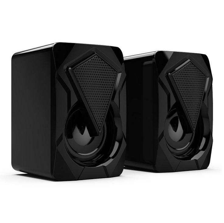 Computer Speakers Heavy Subwoofer X2 Colorful Lights Effect RGB Speaker Computer Stereo Multimedia USB Heavy Subwoofer