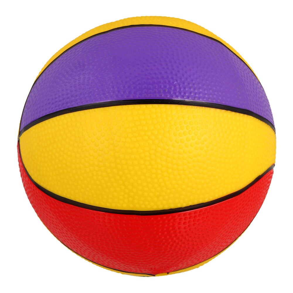 1pc Child Inflatable Child Basketball Kid Basketball Kids Plaything: Red Yellow Purple