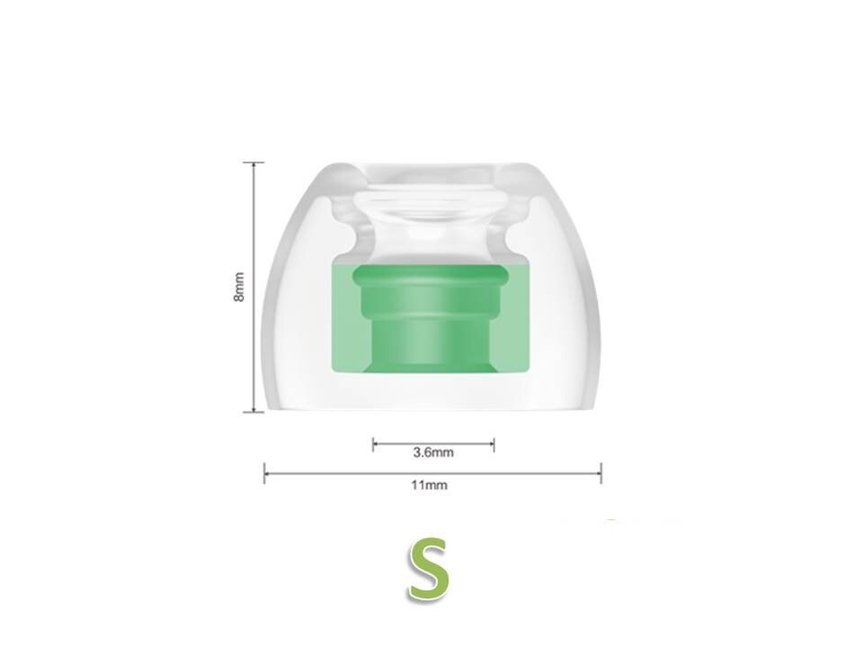 Spinfit  cp360 3.6mm siliconen oordopjes voor draadloze in-ear oordopjes (ssmls/ssmlm/slm): S