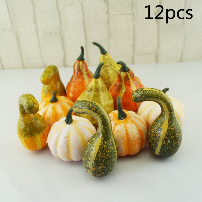 Lifelike Simulation Artificial Pumpkins Festive Wedding Halloween Party Home Decoration: B