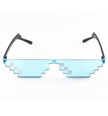 Thug Life-gafas de sol de 8 bits Unisex, lentes de de pixeladas, mosaico, UV400, Vintage,: G