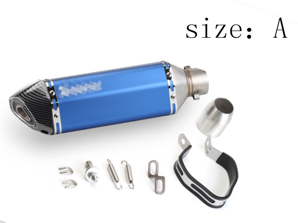 motorcycle modification exhaust pipe modified muffler Motocross for KTM LC4 Supermoto 990 AdventuRe 990 SMC SMCR EnduRo R MC-R: Size A blue