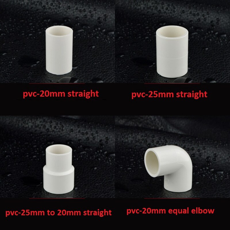 20mm/25mm Pvc Pipe Parts Straight Equal Elbow Tee Coupling Connectors 1/2" Or 3/4" Female Male To 20mm Reducing Tee Joint
