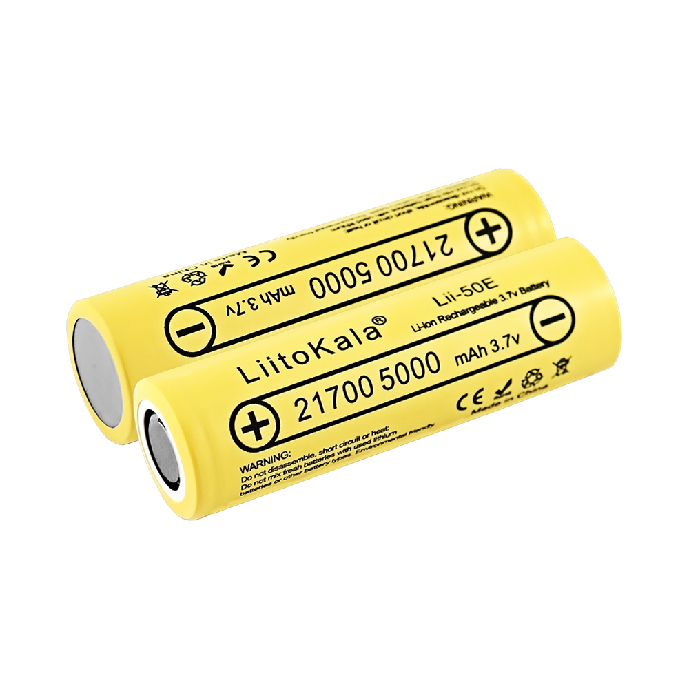 LiitoKala 21700 4800 5000mA Li-ion Battery 3.7V Discharger 35A Power battery High discharge battery E-tools battery