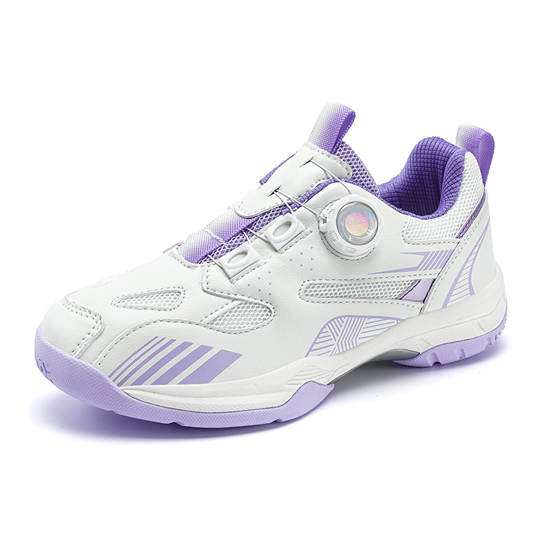 Heren badmintonschoenen, paar tennissneakers, ademende trainingsschoenen voor binnen en buiten, badmintonschoenen met draaibare gesp: Donkergrijs / 41