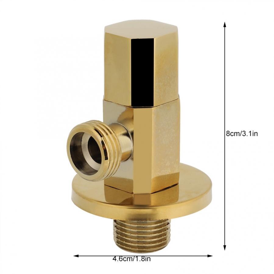 Brass Gold Angle Stop Valve Bathroom Water Control valve Faucet Valves Accessories Bathroom Supplies