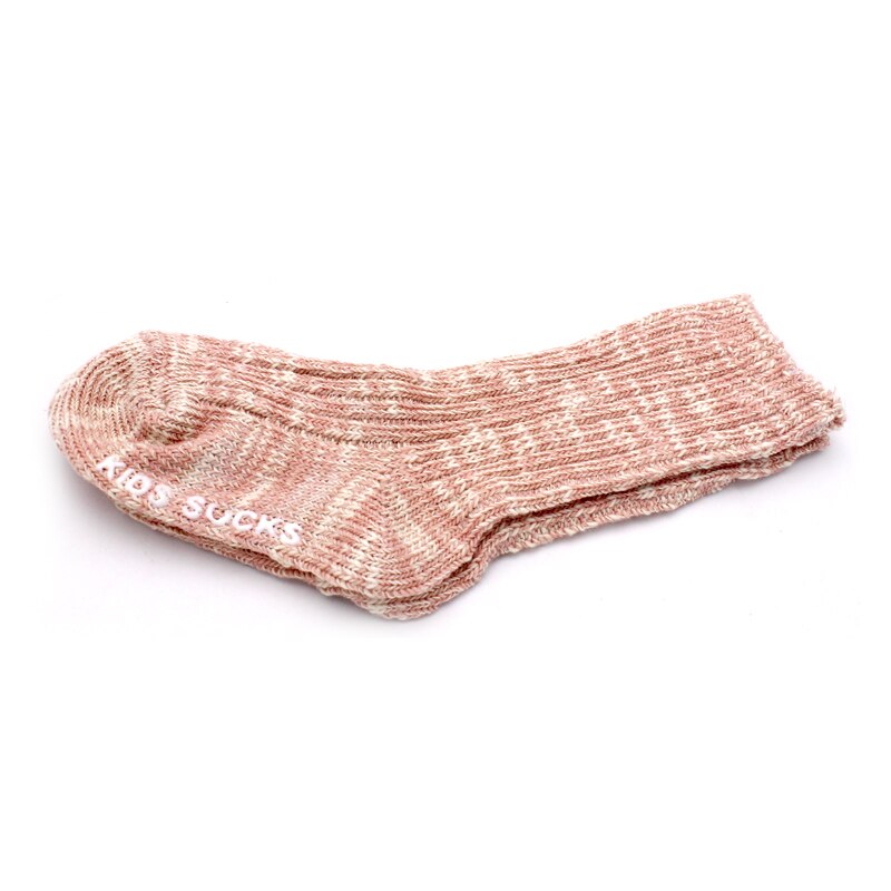 Bland farve bomuld baby sokker til piger drenge børn sokker ankel længde tyk vinter spædbarn calcetines 1 par i 0-4 år