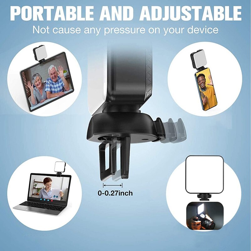 Kit d'éclairage de vidéoconférence, éclairage Zoom pour ordinateur, lampe pour ordinateur portable avec Clip, conférence vidéo pour ordinateur portable