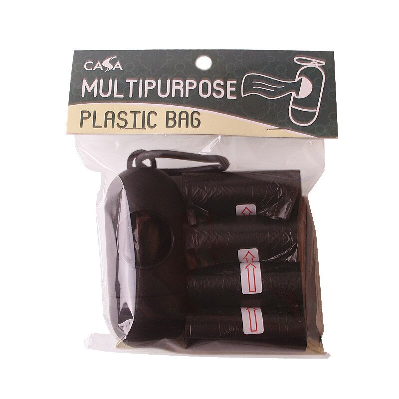 Conjunto de sacos de lixo para cão, seguro, não tóxico, resíduos, saco de cocô, produtos para cães, acessórios limpos, brinquedo: Preto