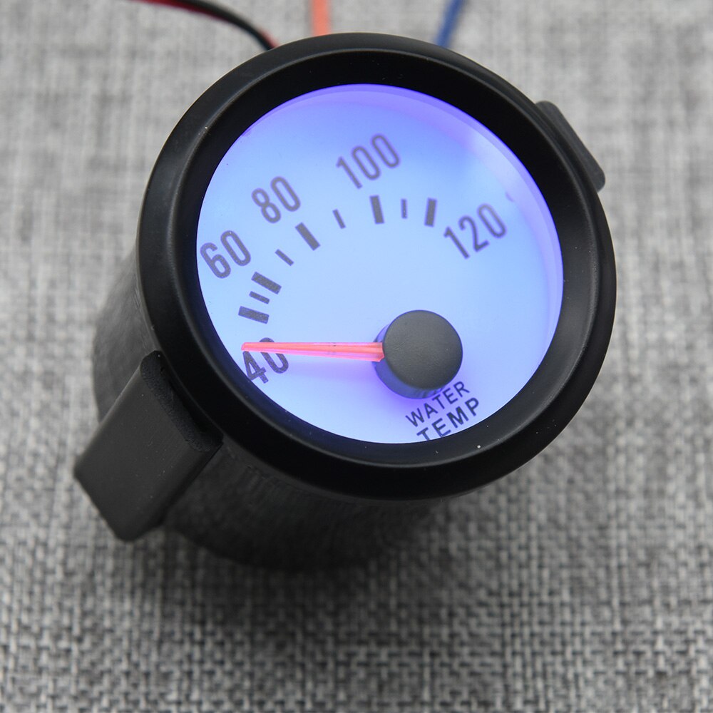 Water Temperature Gauge 52 mm Blue Backlight Universal Car Motorcycle With Sensor 40~120 Celsius Radiator 12V