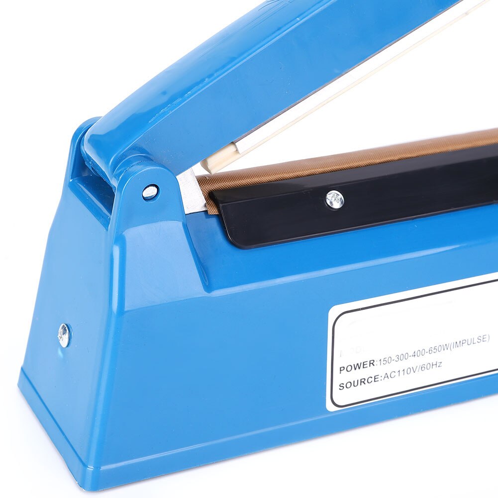 PFS-200 210W Manual Heat Bag Sealer 8in Impulse Sealing Machine Adjustable Timer US Plug AC110V Manual Sealer