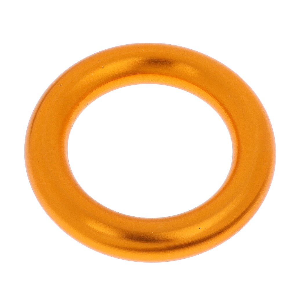 22KN Large Gold Rappel Ring Rigging Plate for Rock Climbing Arborist Hammock