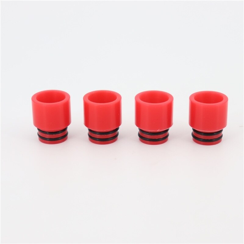 4 PCS 4 Kleur 510 POM Drip Tip: Rood