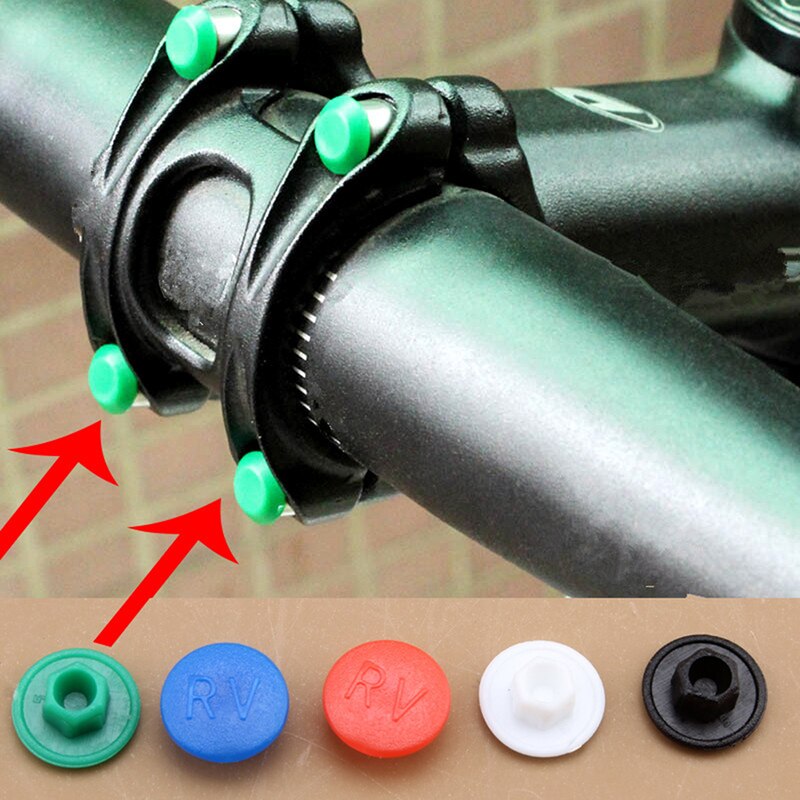 5pcs MTB Bike Aheadset Stem Screw Cap Mountain Bike Road Bike Foldable Bicycle Hexagon Screws Cap Cycling Accessories