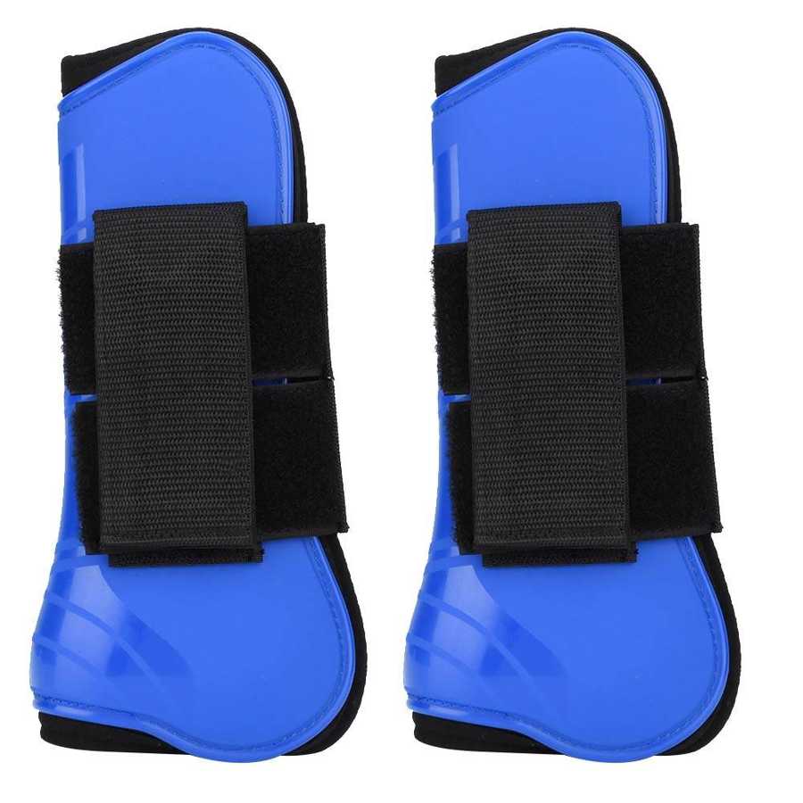 1 Pair Durable Equestrian Equipment Horse Jumping Leg Boot Protection Support FT: blue