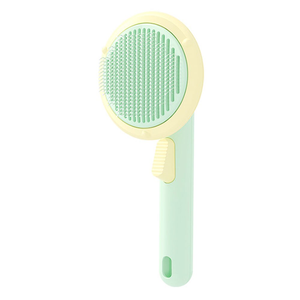 Pumpkin Pet Comb Brush Remove Floating Hair Comb Fading Cat Brush Dog Long and Short Hair Self-cleaning Comb Open Knot Comb: Avocado