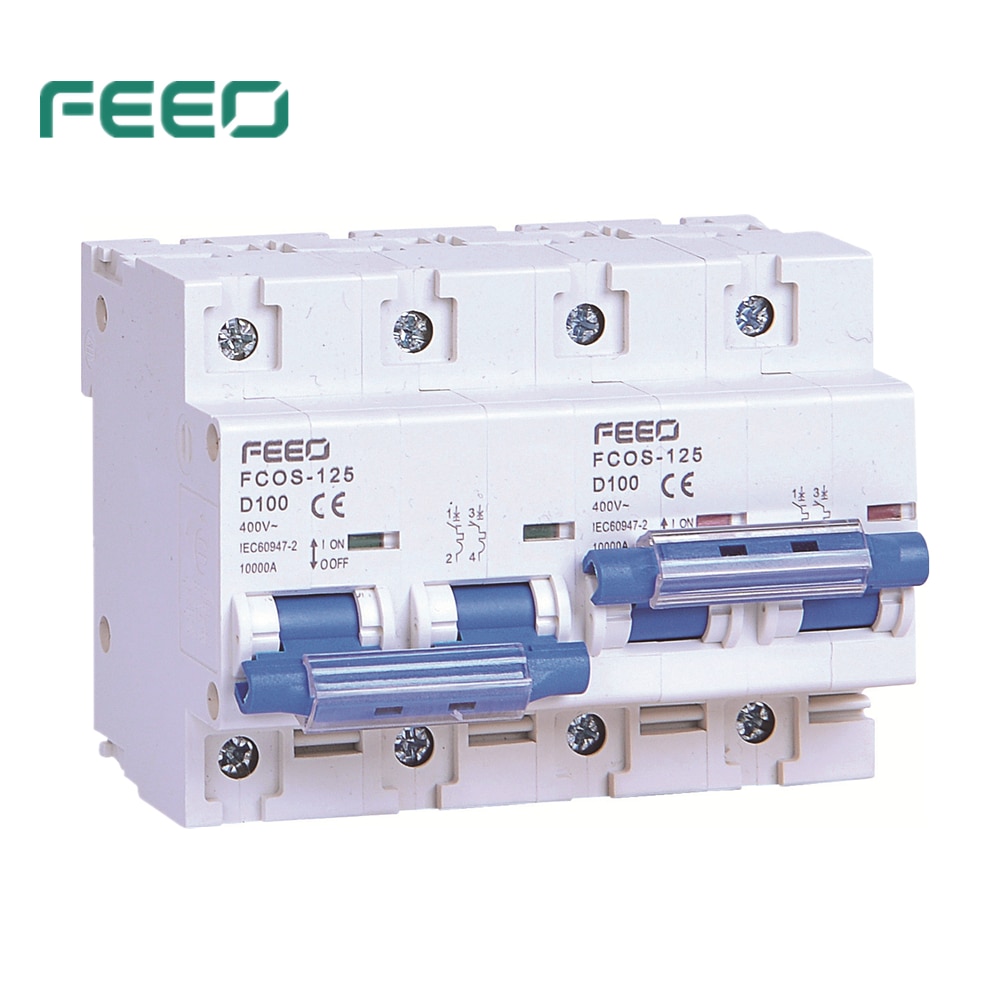 FEEO 2P+2P 125A AC Dual power Manually Transfer Switch MTS Interlock Circuit Breaker