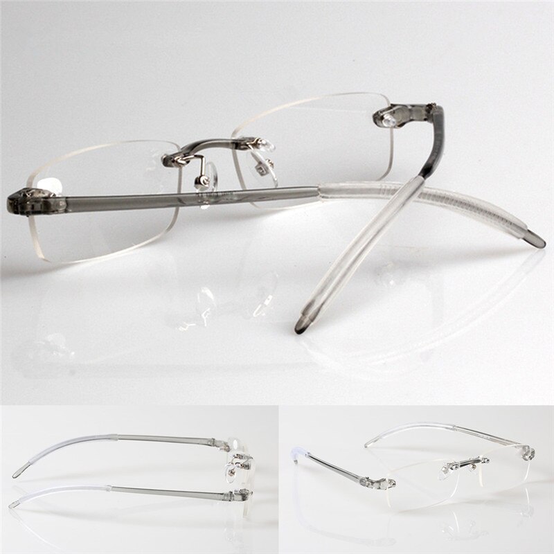 Randloze heren dames leesbrillen retro merk comfortabel ultralicht  tr90 leesbrillen presbyopische brillen