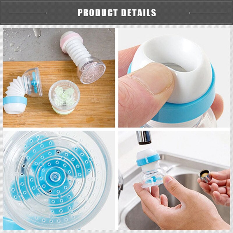 Waterkraan sproeier sproeier waterbesparende keukenaccessoires flexibele gootsteenkraanbevestiging verstelbare adapter sproeikop