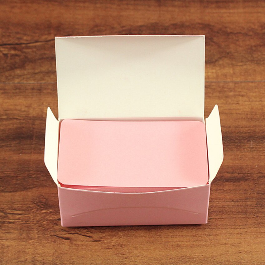 Tarjeta de papel Kraft 100 unids/lote, tarjetas de presentación en blanco, notas para mensajes, de , etiqueta de tarjetas de agradecimiento, tarjeta de nombre de libro: Pink