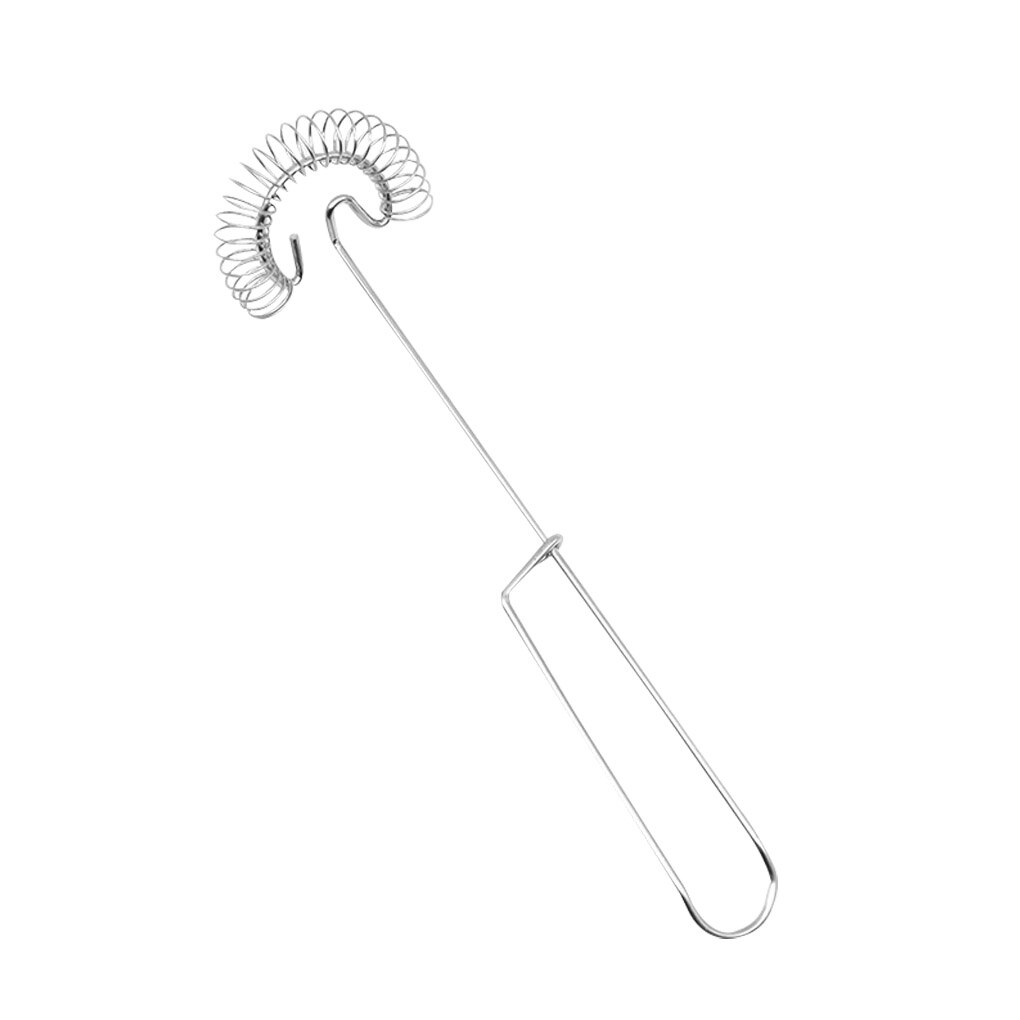 1PC jajko mieszadło trzepaczka robić jajek ze stali nierdzewnej ręczna sprężyna śrubowa wypieki cukiernicze trzepaczka robić kuchni: Default Title